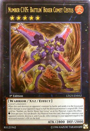 Number C105: Battlin' Boxer Comet Cestus (UTR) (Ultimate Rare) [LTGY-EN052] Unlimited