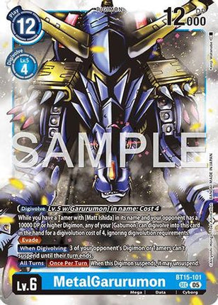 MetalGarurumon (Reprint) [BT15-101] [Advanced Booster Digimon Generation] Foil