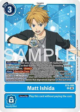 Matt Ishida (Reprint) [BT6-088] [Advanced Booster Digimon Generation] Foil