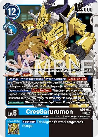 CresGarurumon [AD1-012] [Advanced Booster Digimon Generation] Foil
