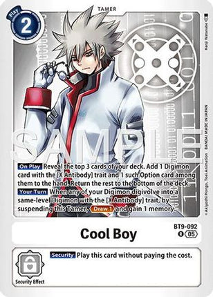 Cool Boy - BT9-092 (Reprint) [BT9-092] [Advanced Booster Digimon Generation] Foil