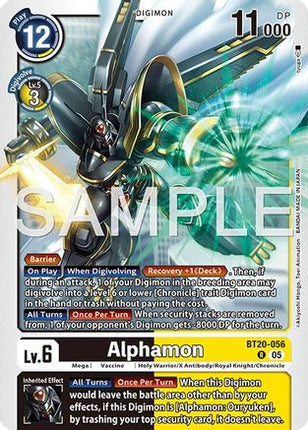 Alphamon (Reprint) [BT20-056] [Advanced Booster Digimon Generation] Foil