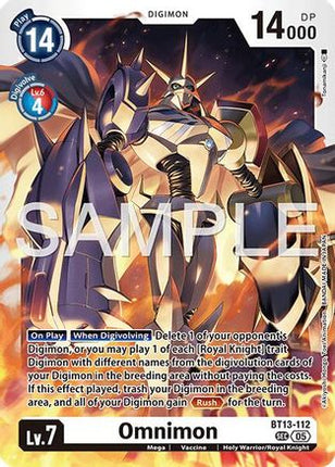 Omnimon - BT13-112 (Reprint) [BT13-112] [Advanced Booster Digimon Generation] Foil
