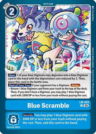 Blue Scramble (Reprint) [LM-028] [Advanced Booster Digimon Generation] Foil
