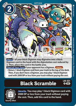 Black Scramble (Reprint) [LM-031] [Advanced Booster Digimon Generation] Foil