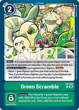 Green Scramble (Reprint) [LM-030] [Advanced Booster Digimon Generation] Foil