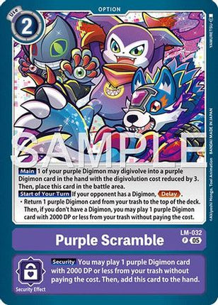 Purple Scramble (Reprint) [LM-032] [Advanced Booster Digimon Generation] Foil