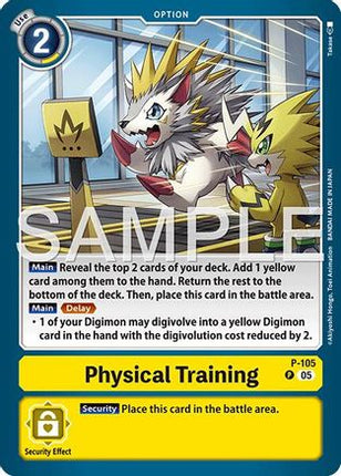 Physical Training (Reprint) [P-105] [Advanced Booster Digimon Generation] Foil