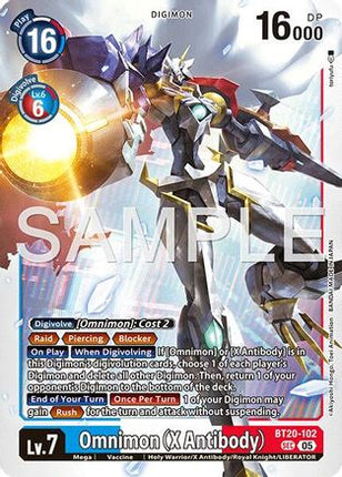 Omnimon (X Antibody) (Reprint) [BT20-102] [Advanced Booster Digimon Generation] Foil