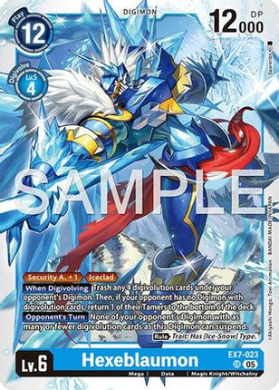 Hexeblaumon (Reprint) [EX7-023] [Advanced Booster Digimon Generation] Foil