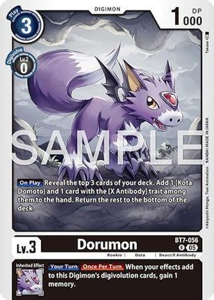 Dorumon (Reprint) [BT7-056] [Advanced Booster Digimon Generation] Foil