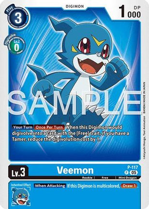 Veemon - P-117 (Reprint) [P-117] [Advanced Booster Digimon Generation] Foil