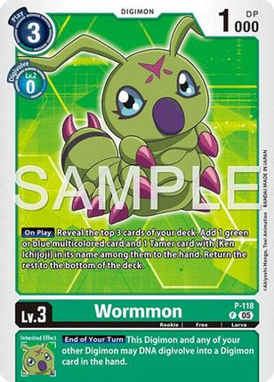 Wormmon - P-118 (Reprint) [P-118] [Advanced Booster Digimon Generation] Foil