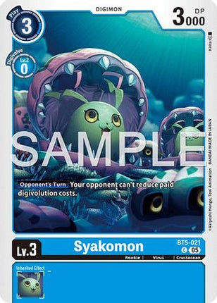Syakomon (Reprint) [BT5-021] [Advanced Booster Digimon Generation] Foil