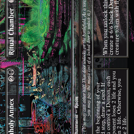 Unholy Annex // Ritual Chamber (Borderless) [Duskmourn: House of Horror] Foil