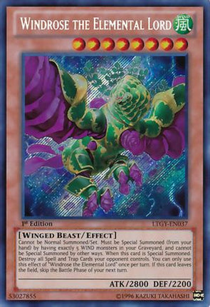 Windrose the Elemental Lord (Secret Rare) [LTGY-EN037] Unlimited