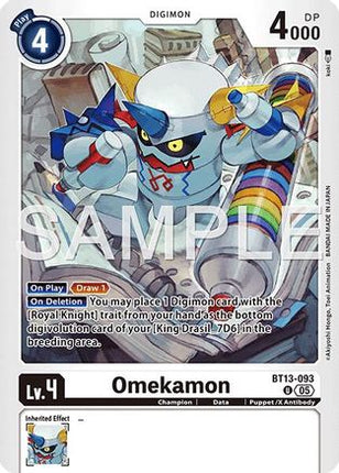 Omekamon - BT13-093 (Reprint) [BT13-093] [Advanced Booster Digimon Generation] Foil