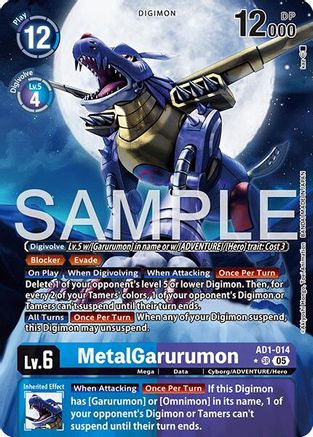 MetalGarurumon (Alternate Art) [AD1-014] [Advanced Booster Digimon Generation] Foil