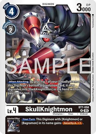 SkullKnightmon (Reprint) [BT7-058] [Advanced Booster Digimon Generation] Foil