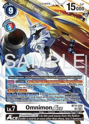 Omnimon ACE (Reprint) [BT17-078] [Advanced Booster Digimon Generation] Foil