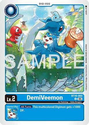 DemiVeemon - BT16-002 (Reprint) [BT16-002] [Advanced Booster Digimon Generation] Foil