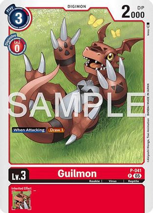 Guilmon - P-041 (Reprint) [P-041] [Advanced Booster Digimon Generation] Foil