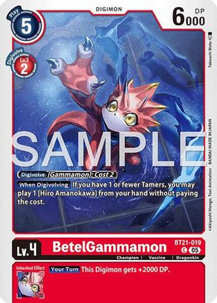 BetelGammamon - BT21-019 (Reprint) [BT21-019] [Advanced Booster Digimon Generation] Foil