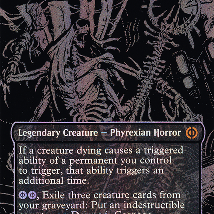 Drivnod, Carnage Dominus (Borderless) [Phyrexia: All Will Be One] Oil Slick Raised Foil