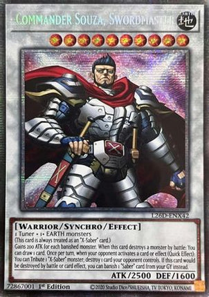 Commander Souza, Swordmaster  [L26D-ENX42] Starlight Rare 1st Edition