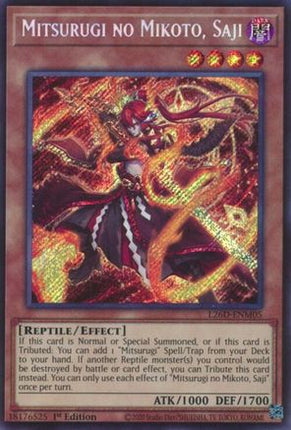 Mitsurugi no Mikoto, Saji  [L26D-ENM05] Secret Rare 1st Edition