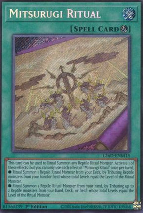 Mitsurugi Ritual  [L26D-ENM15] Secret Rare 1st Edition