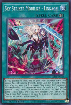 Sky Striker Mobilize - Linkage! [L26D-ENS22] Common / Short Print 1st Edition