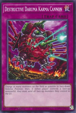 Destructive Daruma Karma Cannon [L26D-ENX28] Common / Short Print 1st Edition