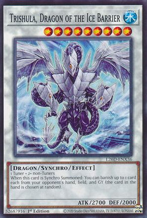 Trishula, Dragon of the Ice Barrier [L26D-ENX36] Common / Short Print 1st Edition