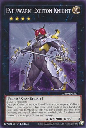 Evilswarm Exciton Knight [L26D-ENM22] Common / Short Print 1st Edition