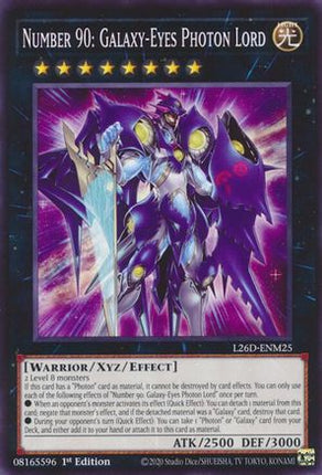Number 90: Galaxy-Eyes Photon Lord [L26D-ENM25] Common / Short Print 1st Edition