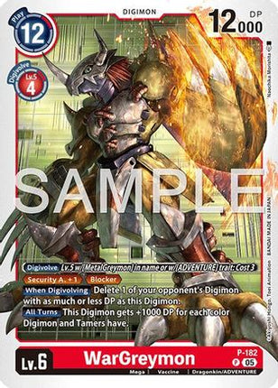 WarGreymon - P-182 (Reprint) [P-182] [Advanced Booster Digimon Generation] Foil