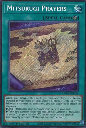 Mitsurugi Prayers  [L26D-ENM14] Secret Rare 1st Edition