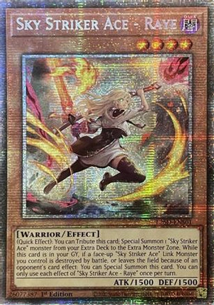 Sky Striker Ace - Raye (Alternate Art) [L26D-ENS01] Starlight Rare 1st Edition