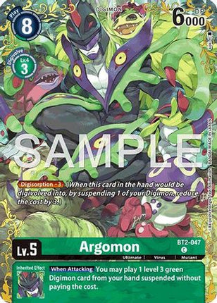 Argomon - BT2-047 (Alternate Art) [BT2-047] [Dual Revolution] Foil