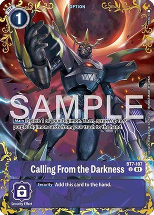 Calling From the Darkness - BT7-107 (Alternate Art) [BT7-107] [Dual Revolution] Foil