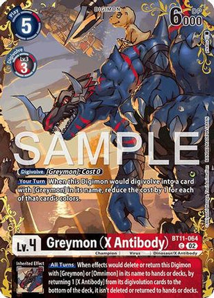 Greymon (X Antibody) - BT11-064 (Alternate Art) [BT11-064] [Dual Revolution] Foil
