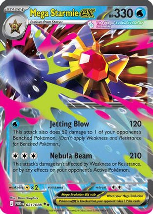 Mega Starmie ex - 021/088 [ME03: Perfect Order] Holofoil