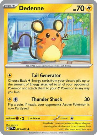 Dedenne - 029/088 [ME03: Perfect Order] Reverse Holofoil