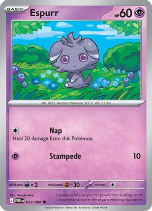 Espurr - 033/088 [ME03: Perfect Order] Reverse Holofoil