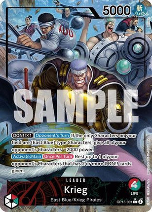 Krieg (OP15-001) (Alternate Art) (OP15-001) - Adventure on Kami's Island Foil
