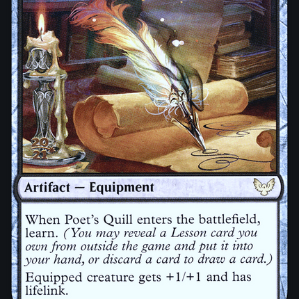 Poet's Quill [Strixhaven: School of Mages Promos] Prerelease Foil