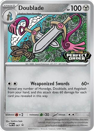 Doublade - 067 [Staff] - 67/null [ME: Mega Evolution Promo] Holofoil