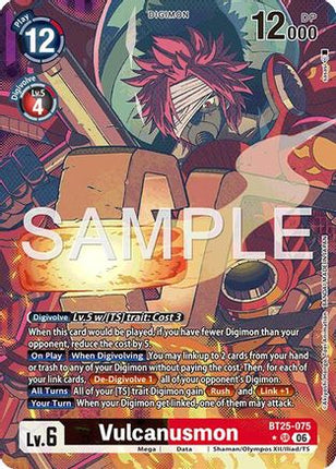 Vulcanusmon (Alternate Art) [BT25-075] [Dual Revolution] Foil