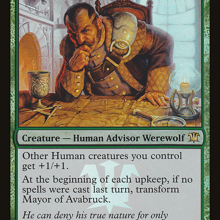 Mayor of Avabruck // Howlpack Alpha [Innistrad Promos] Prerelease Foil